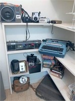 typewriter & misc. electronics