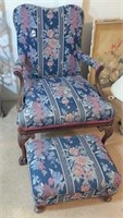 arm chair & foot stool