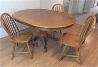 table 59x42x30 H & 3-chairs (2-chairs need repair)