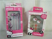2 pairs brand new Hello Kitty earbuds