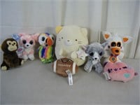 8 count brand new stuffed toys