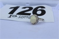 Ring 925 Silver 5 1/4 with Cab