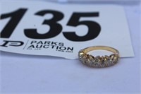 Ring Size 8.5, Gold, Silver & Diamonds