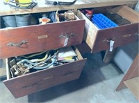 4-drawer contents: hardware & misc. shop items