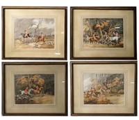 Henry Thomas Alken (1785-1851) 4  lithographs
