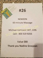 NEWEON 60 minute massage