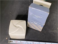 Fluted Porcelain Trinket Box