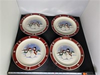 4  Christmas Plates