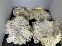 Large Lot Hand Made Doilies