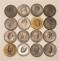 Prime Ministers of Canada 1867-1970 Coins (16X)