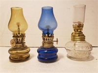 Mini Oil Lamps (3X)