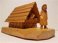 Wood Sculpture - Paul-Emile Caron - Signed