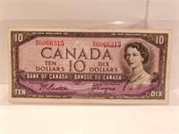 Canada Ten Dollar Bill 1954