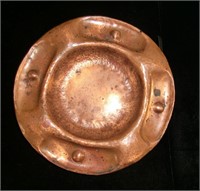 Gustav Stickley hammered copper tray