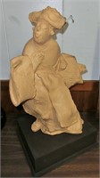 Abstract sculpture of woman in Japanese type robe
