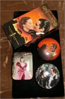 3 Gone with the Wind porc. music boxes by