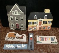 6pcs. The Cats Meow village collectibles