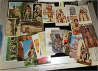 lot D Native American post cards