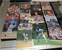 lot H baseball post cards