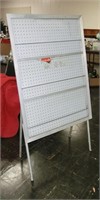 folding aluminum flier/brochure display rack w