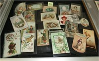 lot M various advertising cards c.1900