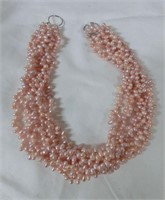 multi strand fresh water pearl necklace
