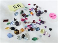 mixed stones removed from sterling and gold scrap