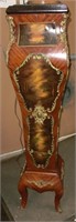 5' French brass mounted & hand painted pedestal