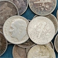 20 Unsearched Roosevelt Dimes