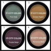 (4) City Colour 3.2g Eyeshadows, Pool Side, Purple
