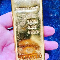 1 KILO 32.15 Ounces Swiss 24k Gold Bar