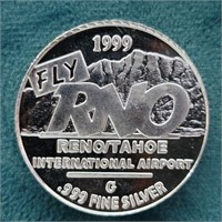 1999 Reno-Tahoe International Airport Coin