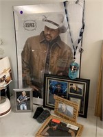 HUGE LOT OF TOBY KEITH MERCH / AUTOGRAPHED PIC ++