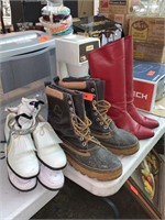 LOT OF SHOES AND BOOTS VARIOUS SIZES