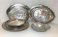 Silverplate Serving Pieces & Aluminum Lobster