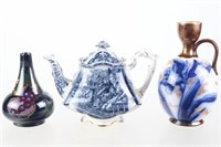 Geisha 19th C Teapot and Related Items