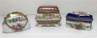 Limoges Trinket Boxes. Chests & Purse