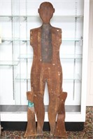 Life Size Wooden Figure with Hinged Arms