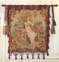 Tapestry Style Wall Hanging on Bracket