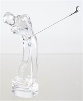 Baccarat Crystal Golfer Figure