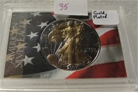 2007 GOLD PLATED AMERICAN SILVER EAGLE