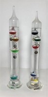 Two Galileo Thermometers