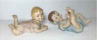 Porcelain Piano Babies Figurines