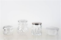 Cut Glass Covered Jars