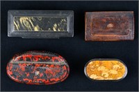 19th / Early 20th C Stamp and Pin Boxes
