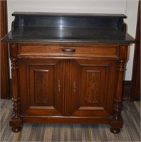 Victorian Marble Top Hotel Wash Stand
