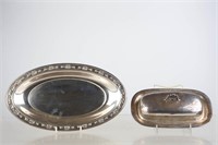 Sterling Tray and Butter Dish