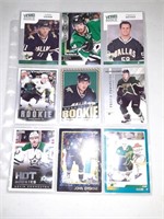 Lot of 9 Dallas Stars Rookie cards