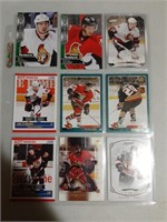 Lot of 9 Ottawa Senators Rookie cards