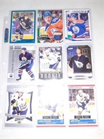 Lot of 9 Edmonton Oilers Rookie cards
